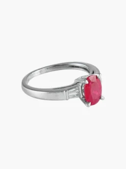 Bague Solitaire Rubis