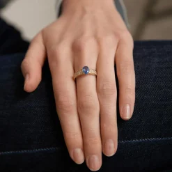Bague Solitaire Saphir Ceylan Diamants