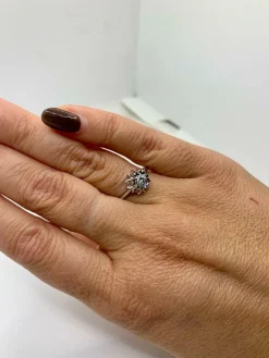 Bague solitaire vintage