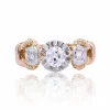 Bague solitaire vintage diamant