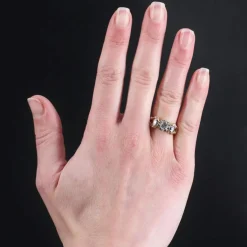 Bague solitaire vintage diamant