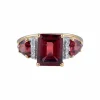 Bague Spinelle rouge Diamants