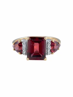 Bague Spinelle rouge Diamants