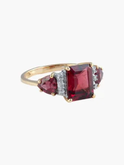 Bague Spinelle rouge Diamants