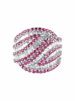 Bague Spinelles et Diamants