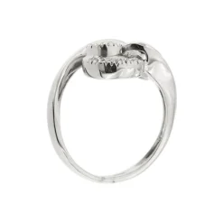 Bague spirale avec diamants