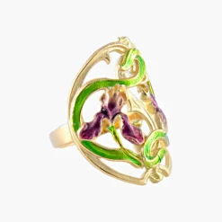 Bague style Art Nouveau Iris