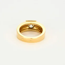 Bague style chevalière diamant
