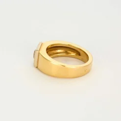 Bague style chevalière diamant
