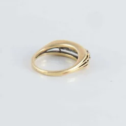 Bague style jarretière 5 Diamants