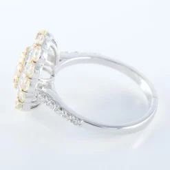 Bague style Marguerite Diamant jaune et diamants