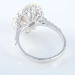 Bague style Marguerite Diamant jaune et diamants