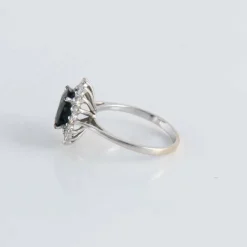 Bague style Marguerite Saphir Diamants