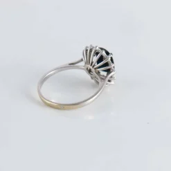 Bague style Marguerite Saphir Diamants