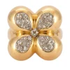 Bague Style Trèfle Diamants