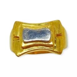 Bague Tank deux ors