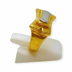 Bague Tank deux ors