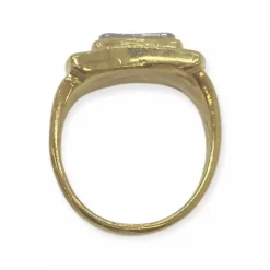 Bague Tank deux ors