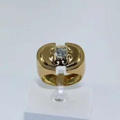 Bague tank diamant ancien