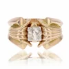Bague tank diamant rétro