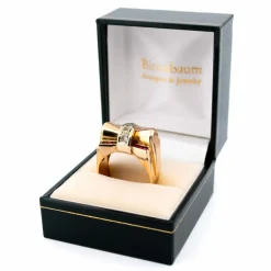 Bague Tank Diamant Rubis