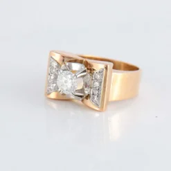 Bague Tank Diamants