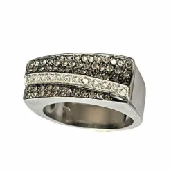 Bague Tank Diamants Or blanc