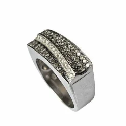 Bague Tank Diamants Or blanc