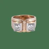 Bague Tank Double Diamants