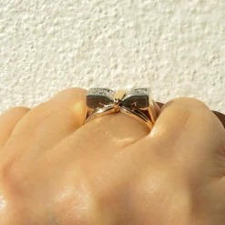 Bague Tank Double Diamants