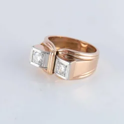 Bague Tank Double Diamants