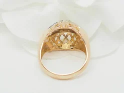 Bague Tank en or bicolore et diamants
