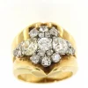 Bague Tank en Or jaune, diamants