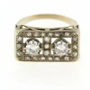 Bague Tank, en Or jaune, diamants