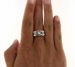 Bague Tank en Or jaune, diamants