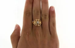 Bague Tank en Or jaune, diamant