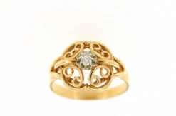 Bague Tank en Or jaune, diamant