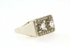 Bague Tank, en Or jaune, diamants