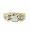 Bague Tank en or rose et blanc, diamants