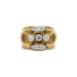 Bague Tank Or & Diamants