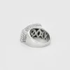 Bague Tank or blanc diamants