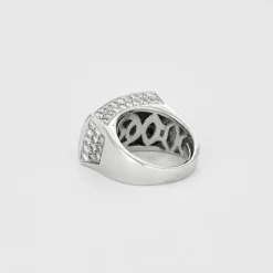 Bague Tank or blanc diamants