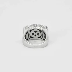 Bague Tank or blanc diamants