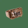 Bague Tank or et diamant