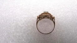 Bague Tank or et diamant