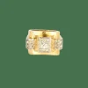 Bague tank or jaune