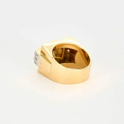 Bague tank or jaune