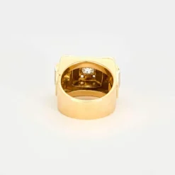 Bague tank or jaune