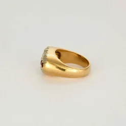 Bague Tank or jaune 1900