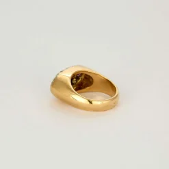 Bague Tank or jaune 1900